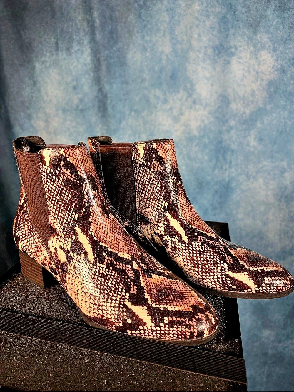 Alex Marie Snake Print Ankle Boots US 9M Like New